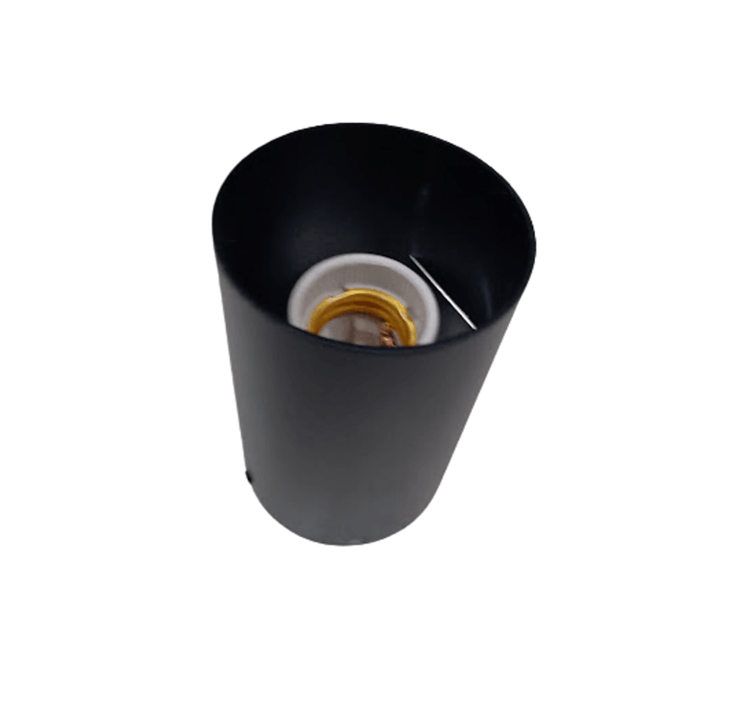 Plafon Sobrepor Tubo Redondo Preto 7,5X11CM Para 1 Par20 ReF.PF220 – Belly Lustres